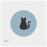 Black Cat - Dusty Blue