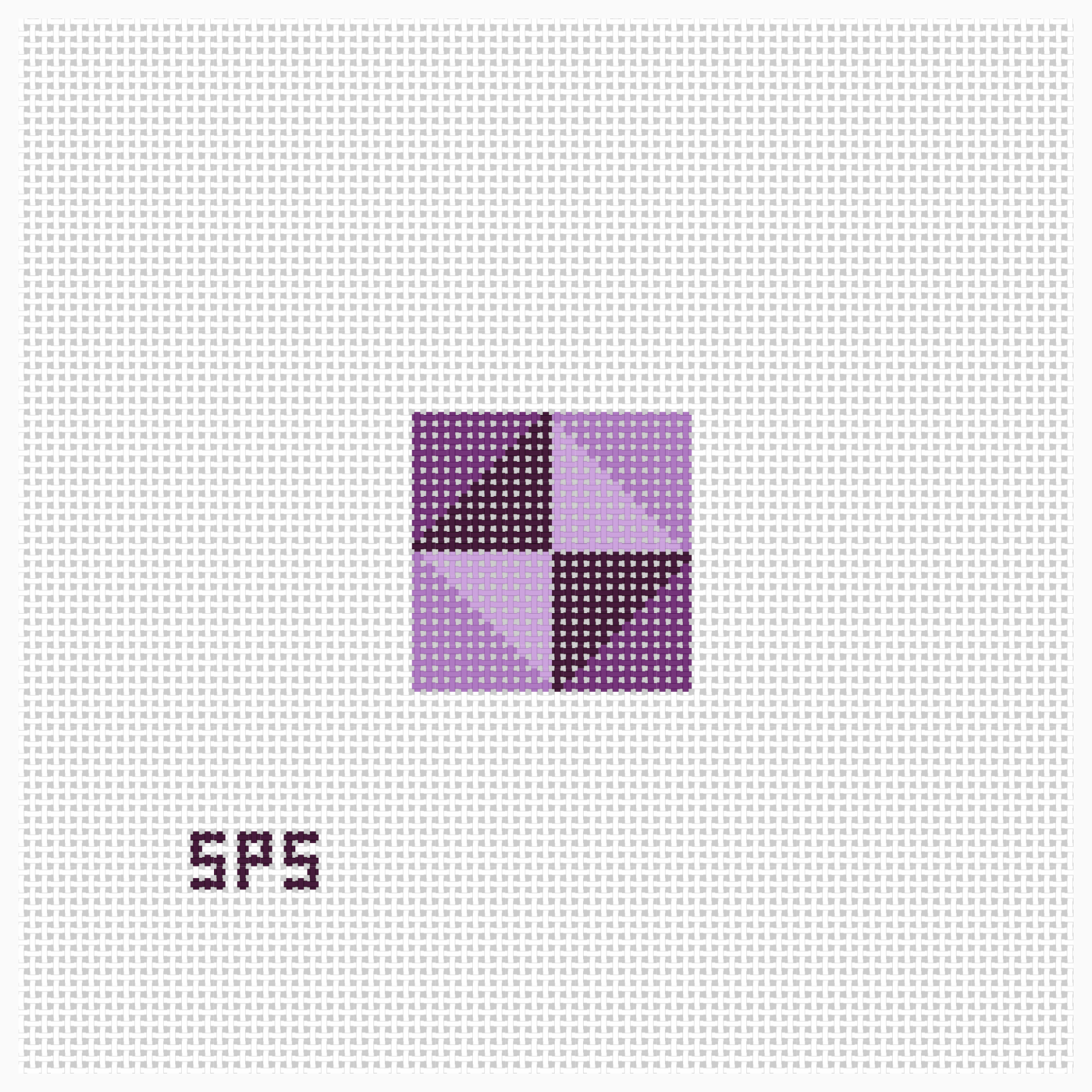 Quilt Block - Violet Fields