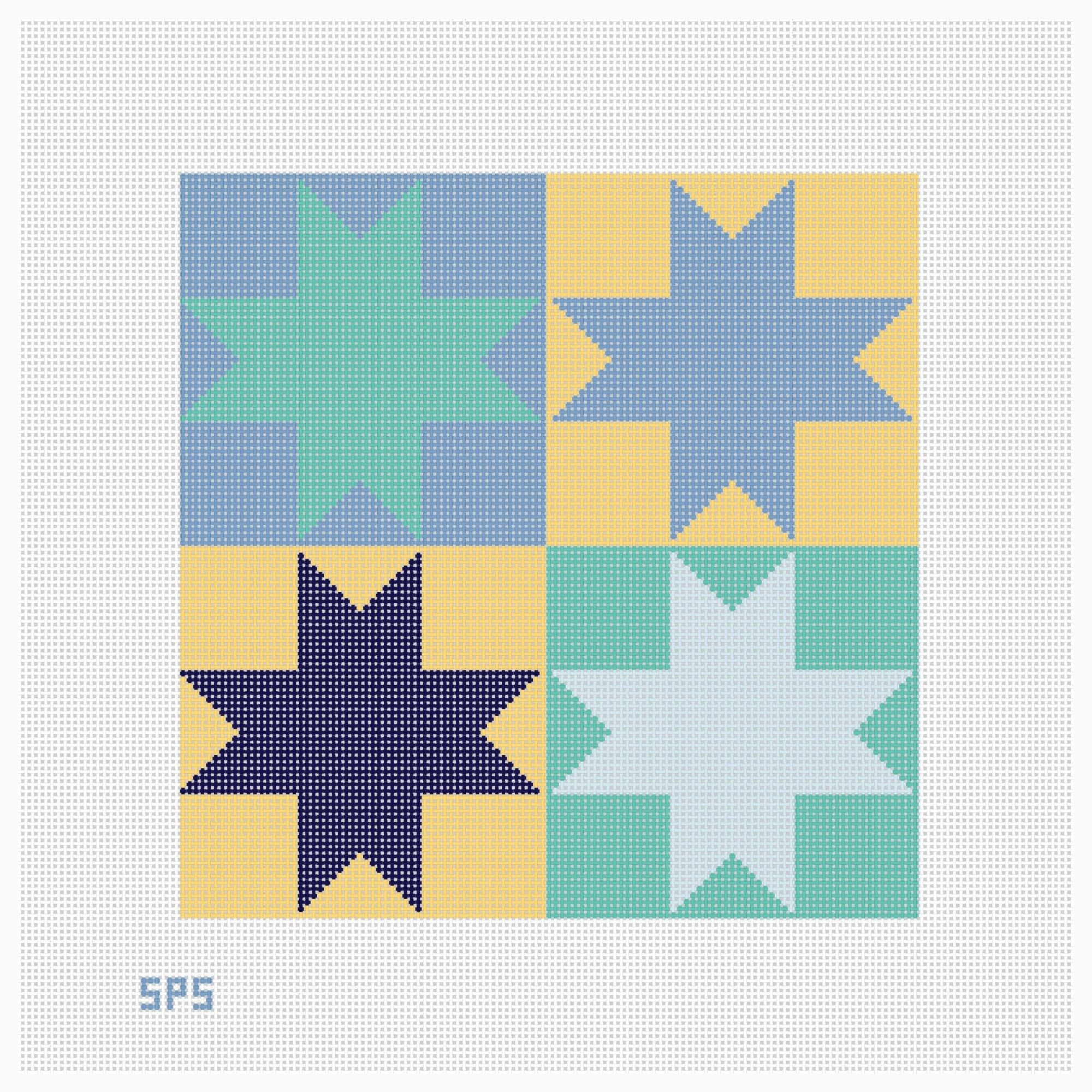 Quilt Block - Seaglass
