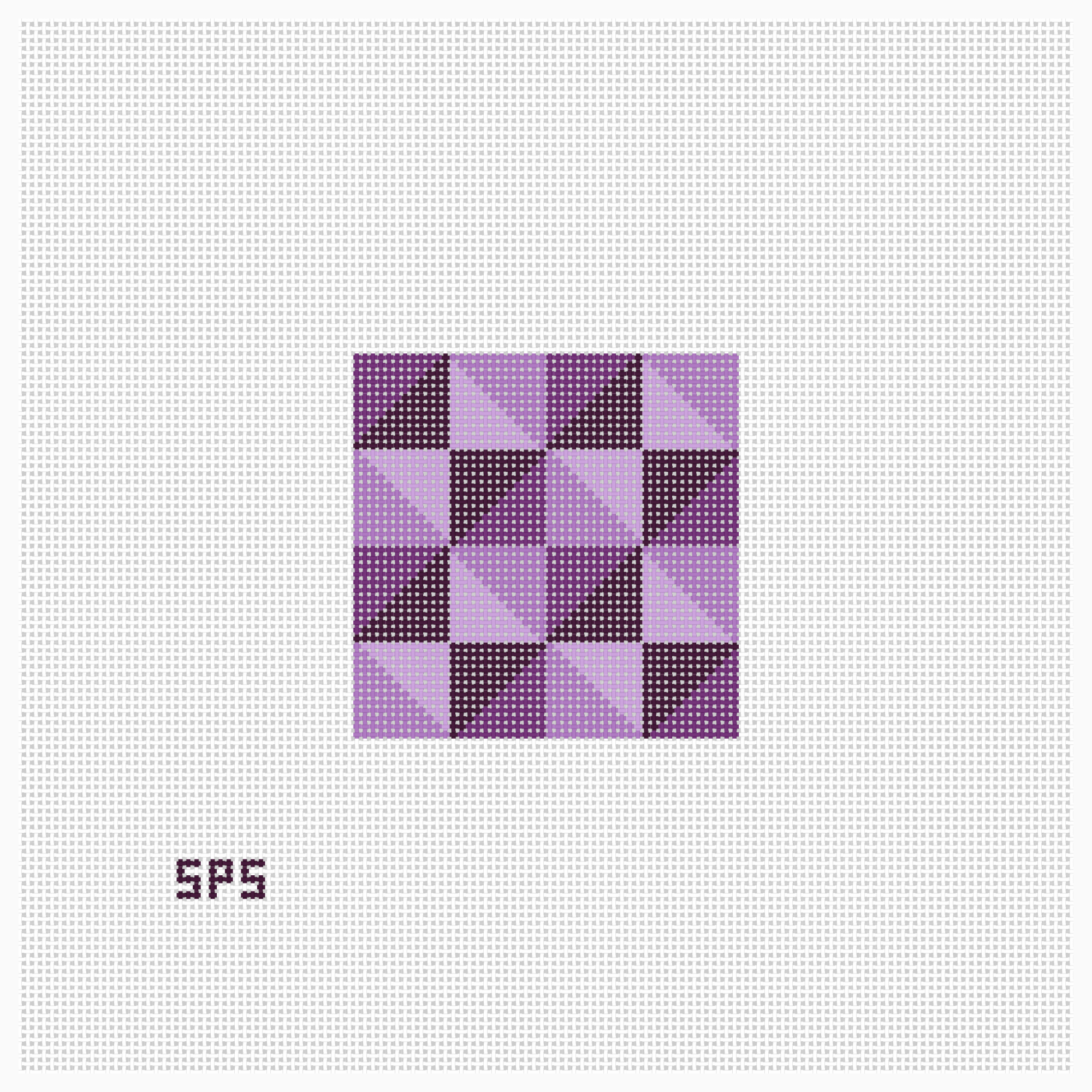 Quilt Block - Violet Fields