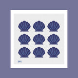 Shell Collection - Navy Blue